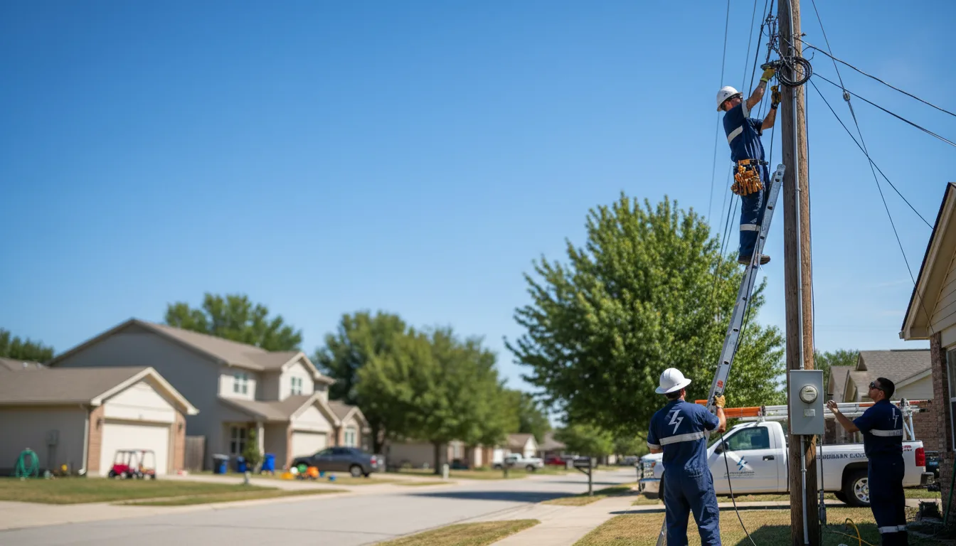 Residential electrician providing installation services in Martin, GA